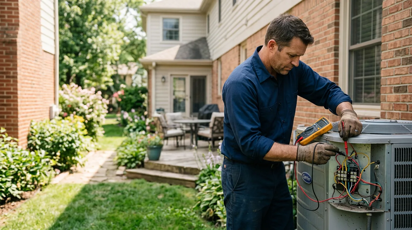 HVAC technician working near Mackeyville, PA